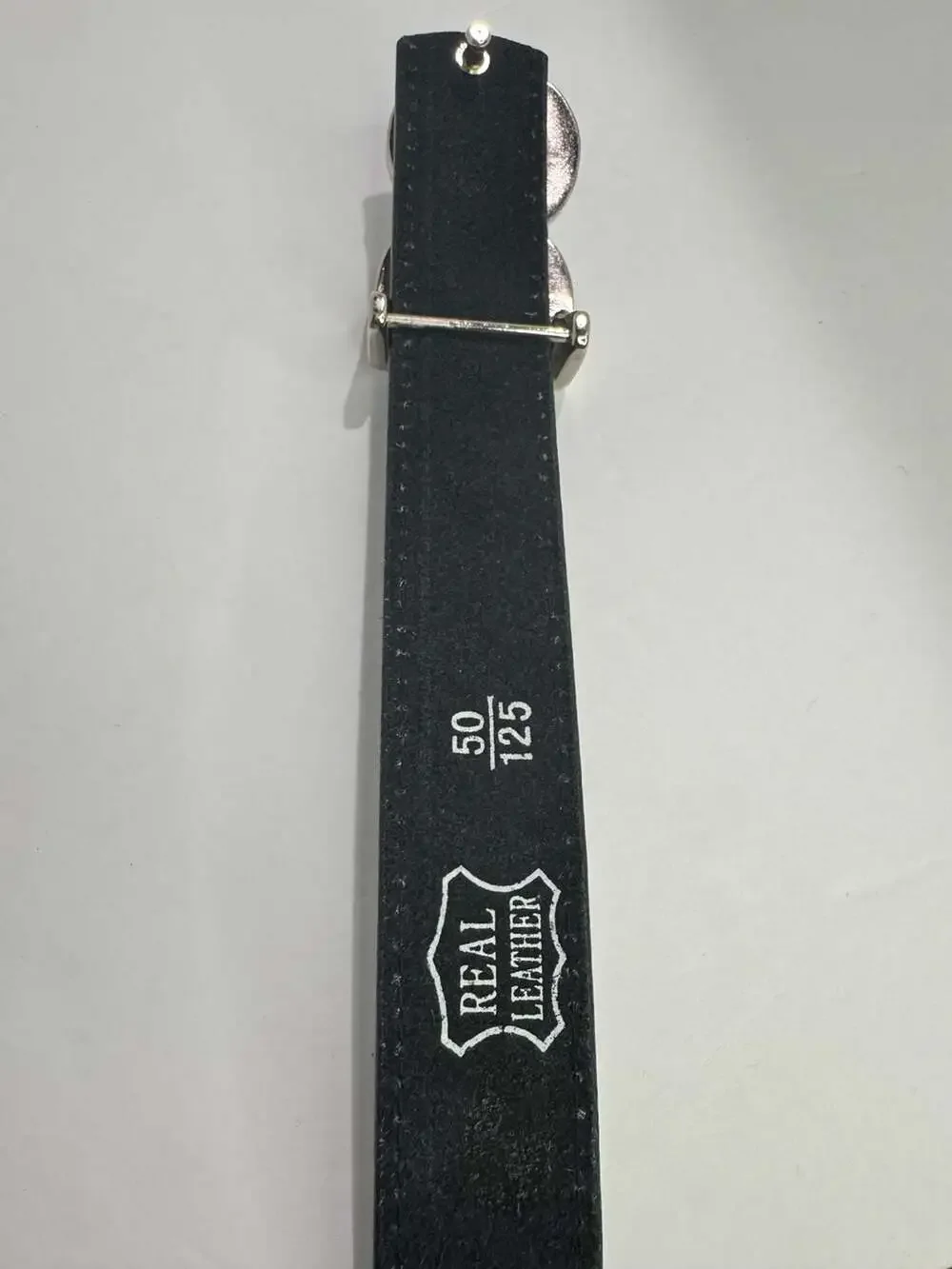 DG Embellished Black Leather Belt